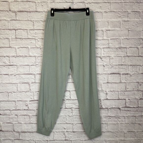 Express Cashmere Edition Women’s Large Pants Lounge Drawstring Jogger Mint Green - Picture 2 of 11